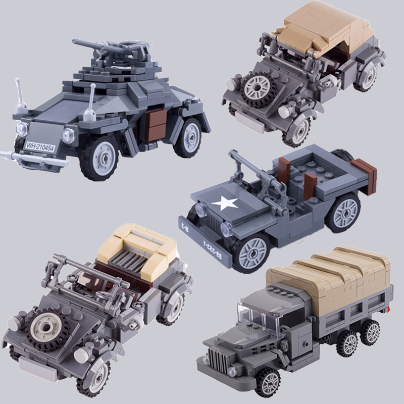 Board Game Ww2 - Blocos de construção de veículos militares