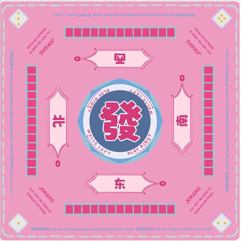 Board Game Mahjong - Tapete de Borracha Espessa de Alta