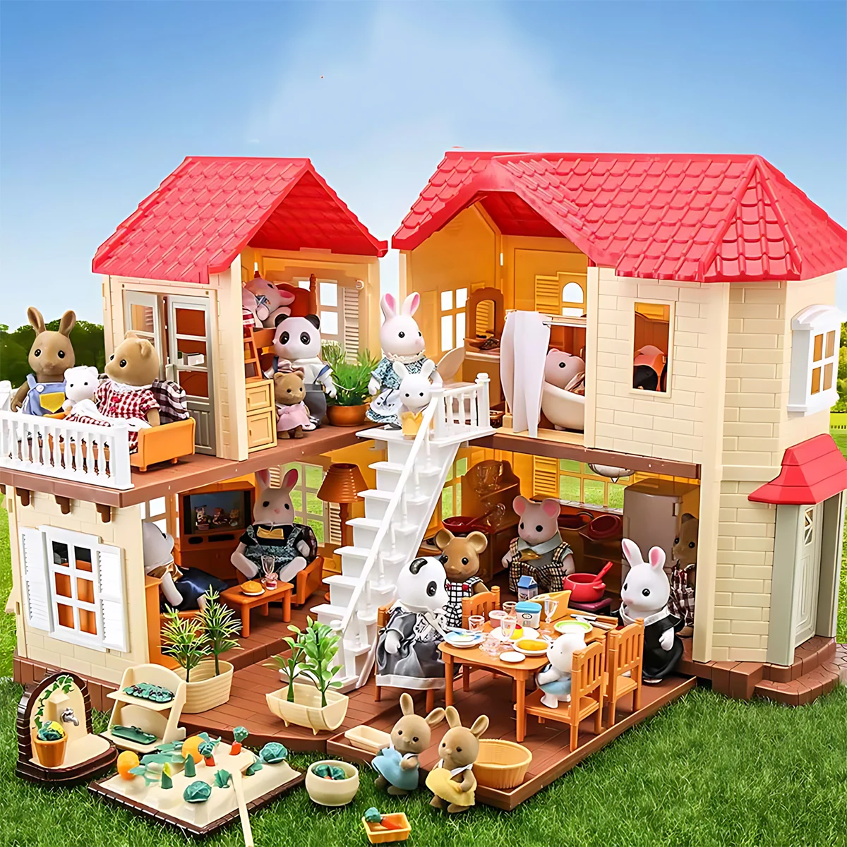 Miniature Terrain Set - Móveis em Miniatura 1:12 para Casa