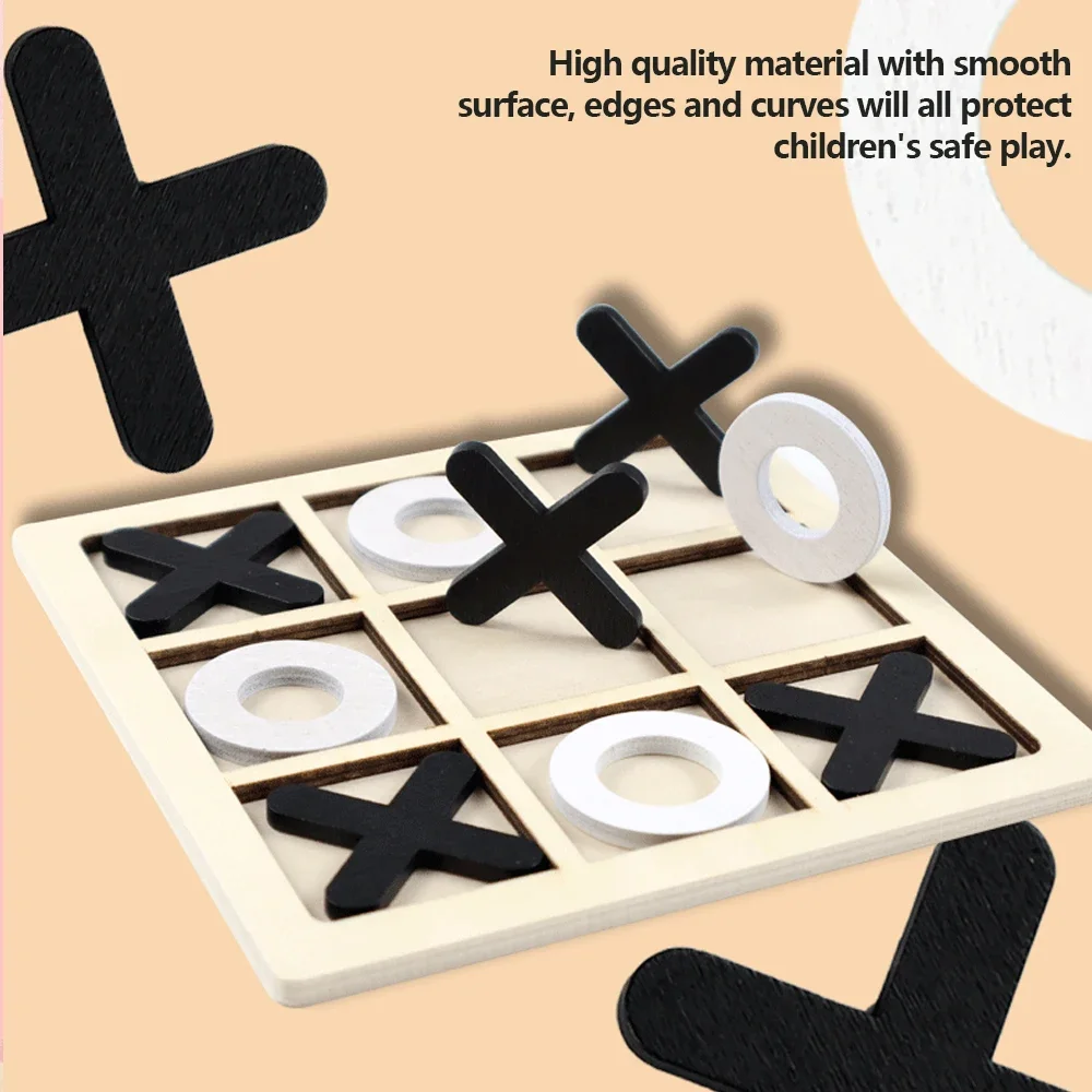 Jogo de madeira xo tic tac toe - Board Game Anak avaliação e preço