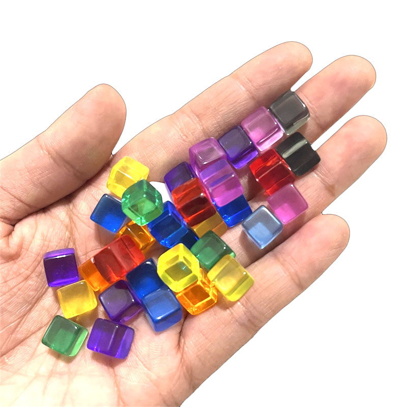 100 pçs/set 8mm cubo claro dad - Board Game Impostor avaliação e preço