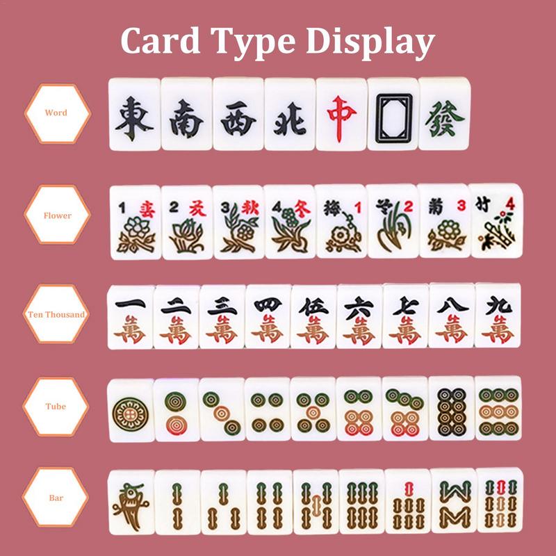 Portátil mahjong jogo de tabul - Board Game Mahjong avaliação e preço