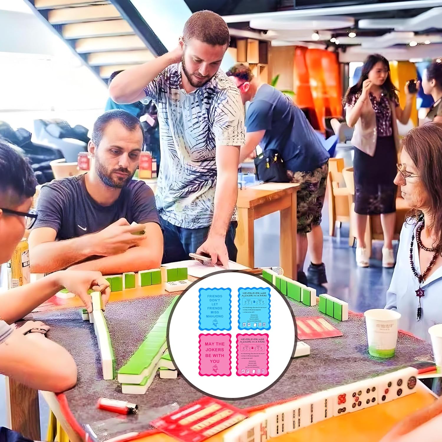 4 Peças de Cartas para Embaral - Board Game Mahjong avaliação e preço
